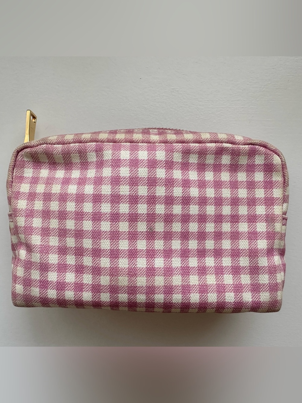 Prada Pink and White Gingham Cosmetic & Travel Pouch - Picture 4 of 14